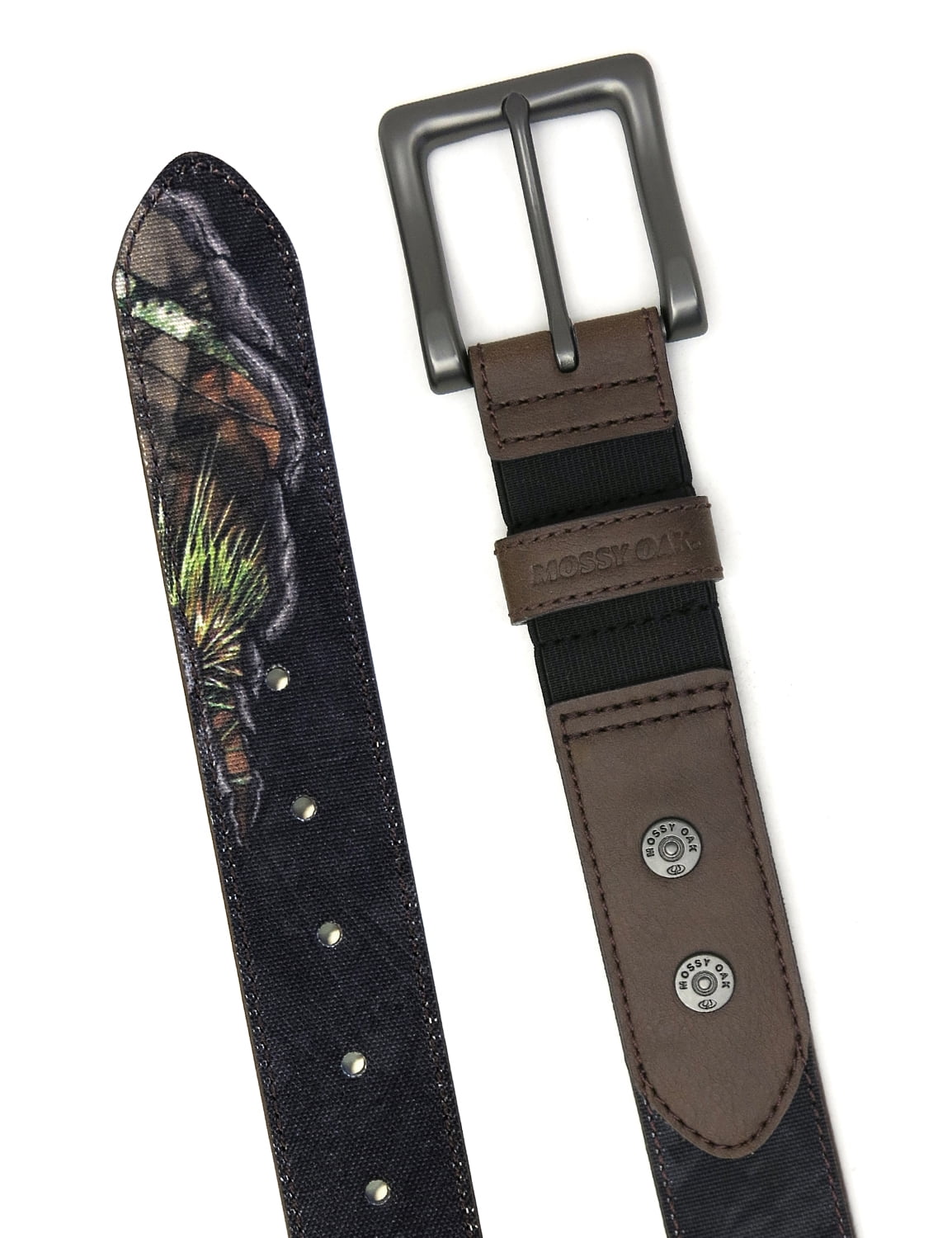 Mossy Oak Men's Eclipse Stretch Belt Brown Tab Size L/XL