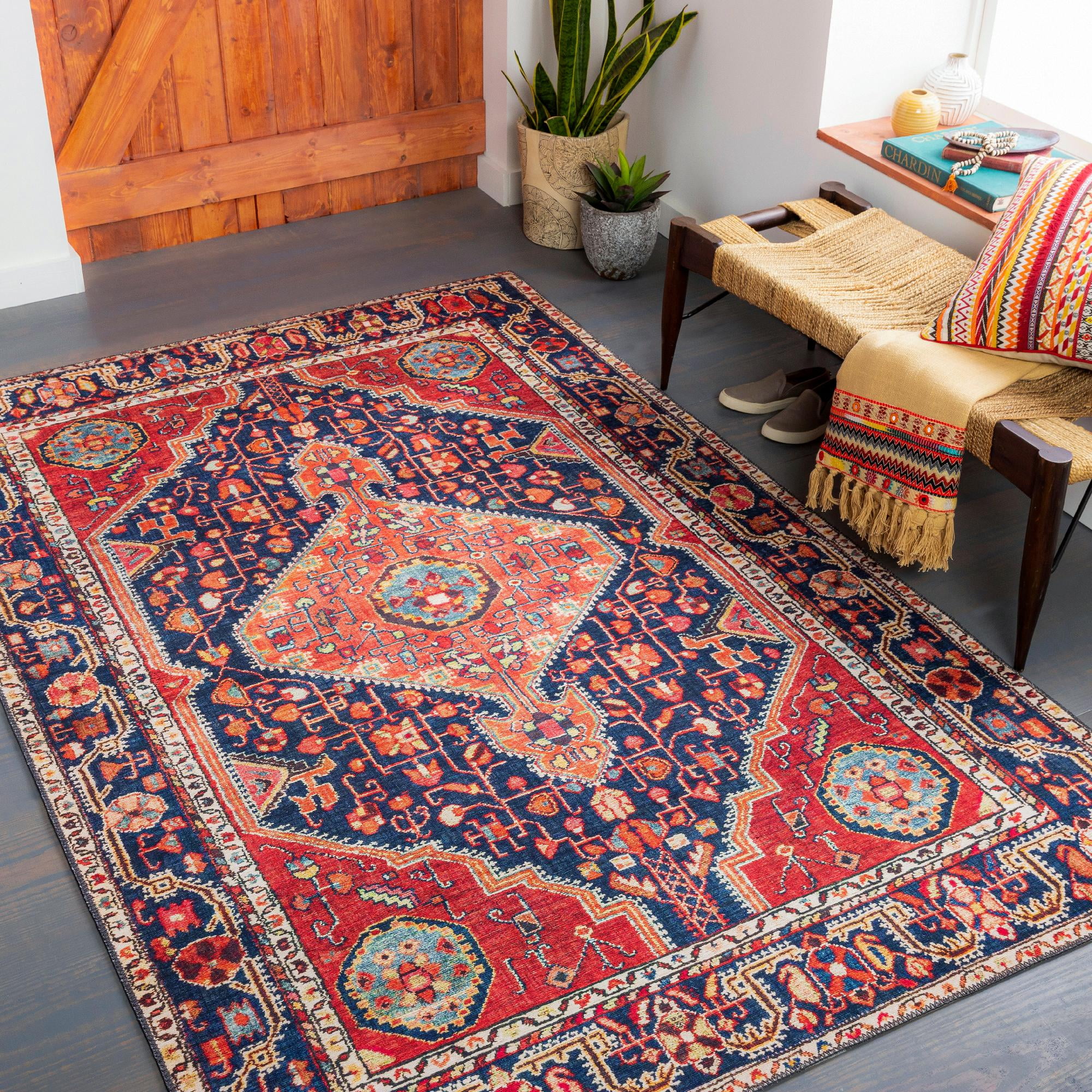 Mark&Day Area Rugs, 2x4 Maashees Traditional Red Area Rug (2'3" x 3'9