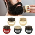 thumbnail image 3 of Aellinatey Men's Boar Hair Beard Brush Portable Grooming Accessory for Face Hair Care, 3 of 16