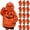 Red, variant on Black Adult Onesie Polyester 3D Animal Hooded Jumpsuit, Flannel Fabric, Zipper Closure, Hip Zipper, Soft and Cozy, Machine Washable S