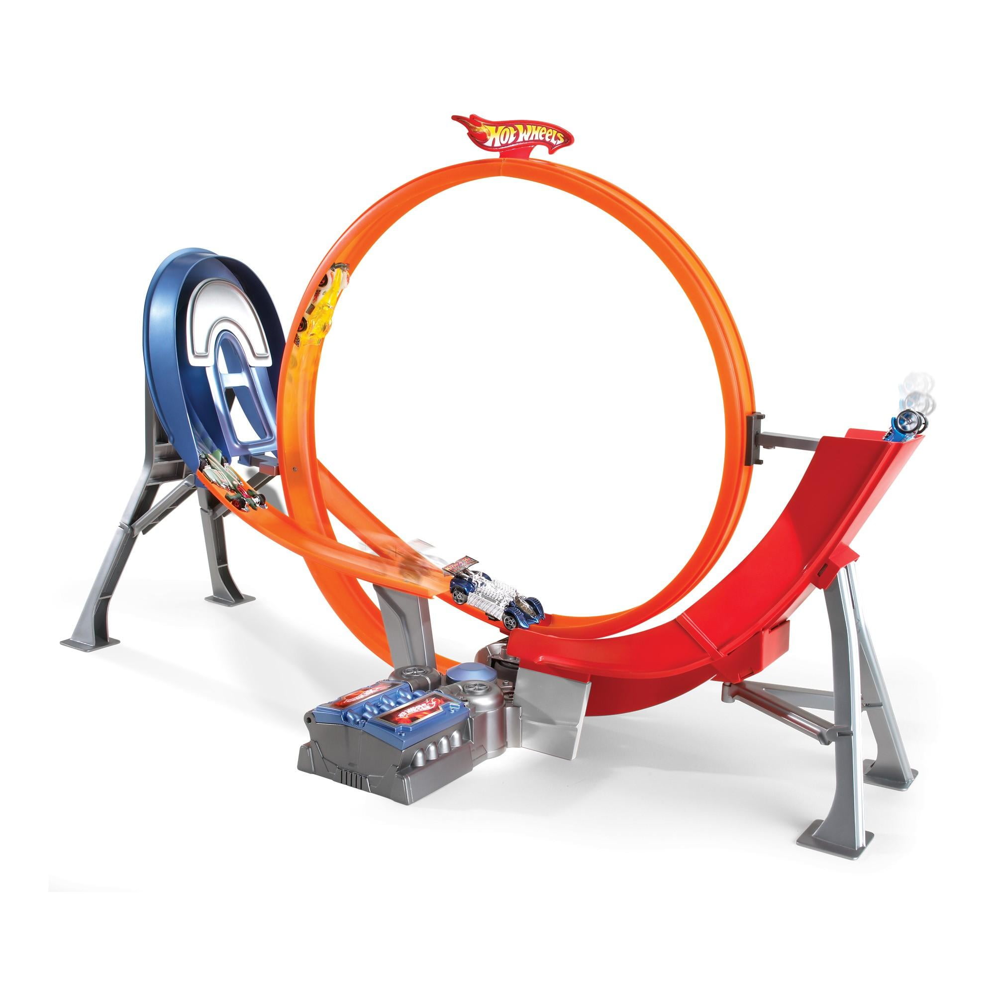 hot wheels spinning loop wall track