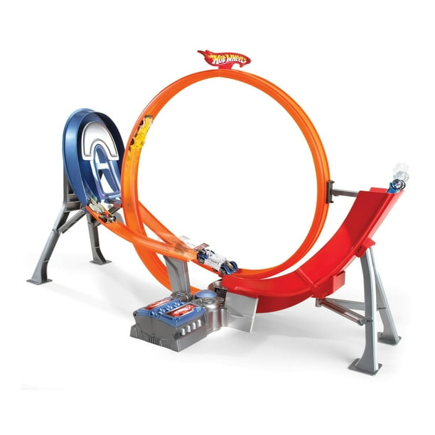Hot Wheels Motorized Super Loop & Jump Raceway Track