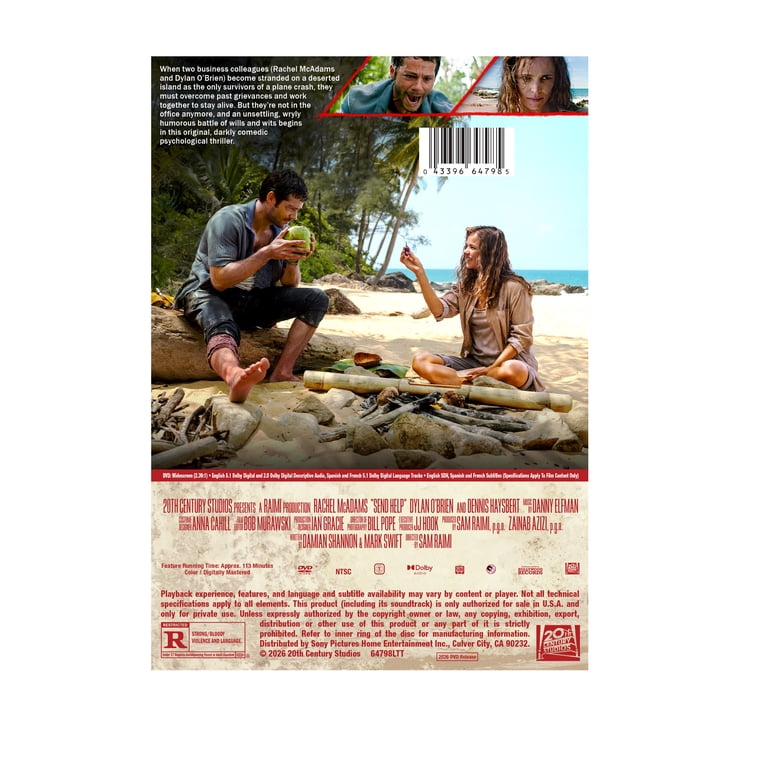 Send Help (DVD) 20th Century Studios, Comedy, Horror, Thriller