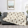 thumbnail image 2 of Rateoe Labrador Retriever Dog Pattern Flannel Throw Blanket, Ultra-soft Blanket for Bed, Couch, Car, Hypoallergenic Anti-pilling blanket-80"x60"(Horizontal), 2 of 6