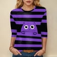 thumbnail image 2 of Godom Womens 3/4 Sleeve Shirts 2025 Fall Tunic Tops Crewneck Blouses Halloween Print, 2 of 6