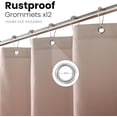 thumbnail image 4 of Extra Wide Fabric Shower Curtain, Blue Ombre Waterproof Around Shower Curtains for Bathroom, Microfiber Cloth Wide Bath Curtains, 108" W x 72" H, 4 of 6