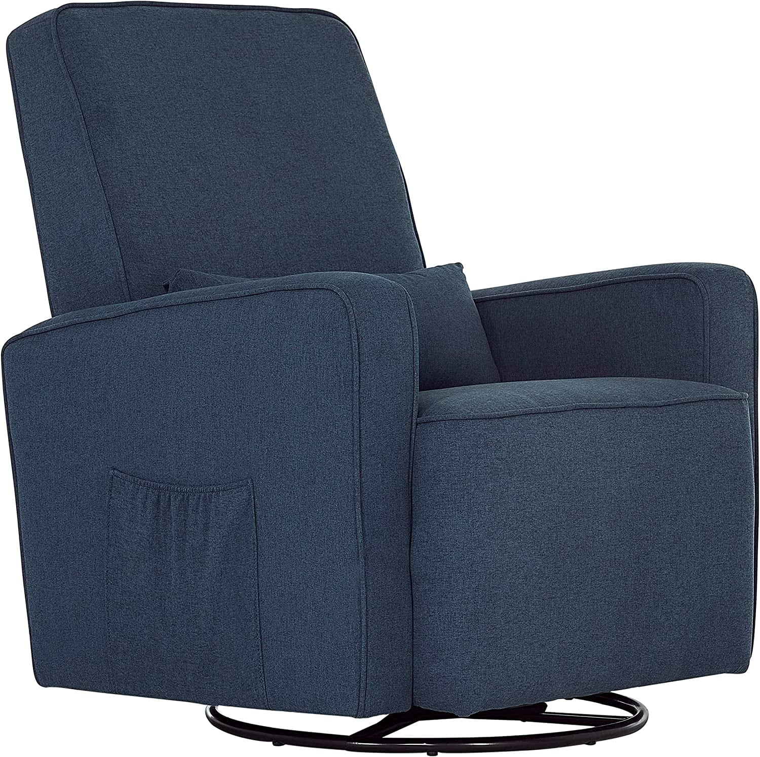 Holland Upholstered Plush Seating Glider Swivel Rocker Glider Chair for