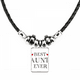 thumbnail image 1 of la mejor tía nunca cita familiares collar a mano colgante de cuerda de cuero Unbranded M, 1 of 3