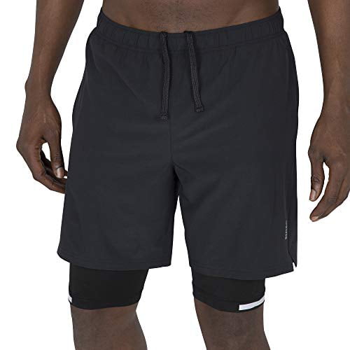 Skora Men's Two in One and Unlined Athletic Running Shorts with Pockets ...