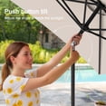 thumbnail image 5 of ACEGOSES 6×9ft Rectangular Patio Umbrella with UPF50+, Tilt Function and Wind-Resistant Design, Beige, 5 of 7