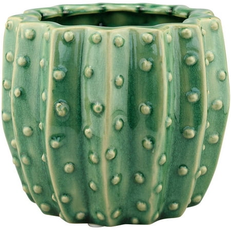 Ceramic Green Cactus Planter