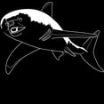 thumbnail image 3 of CafePress - Honey Badger Shark Women's Dark Pajamas - Women's Short Sleeve Print T-Shirt and Pants Dark Cotton Pajama Set, 3 of 7