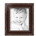 thumbnail image 2 of ArtToFrames 6" x 7" Classic Burgundy Picture Frame, 6x7 inch Brown Wood Poster Frame (WOM-4927), 2 of 7
