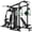 120LB Colorful Home Gym Packages, variant on Dual-Station Smith Machine Home Gym, 140LB Weight Stack with LAT Pull-Down & Leg Press, All-in-One Workout Station for Couples & Family Strength Training