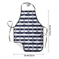 thumbnail image 4 of Naloa 1Pack Adjustable Bib Apron Waterdrop Resistant Cooking Kitchen Aprons for Women Men Chef, Anchors Print, 4 of 5