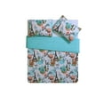 thumbnail image 2 of VCNY Home Eiffel 3-Piece Blue Parisian Floral Reversible Quilt Set, Full/Queen, Adult, Unisex, 2 of 5