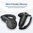 thumbnail image 3 of MARVA Design Controller Grips Cover Compatible with Meta/Oculus Quest 3 Accessories, Silicone Grip Protector Adjustable Knuckle Straps (Black/Grey) (Black) Negro -, 3 of 7
