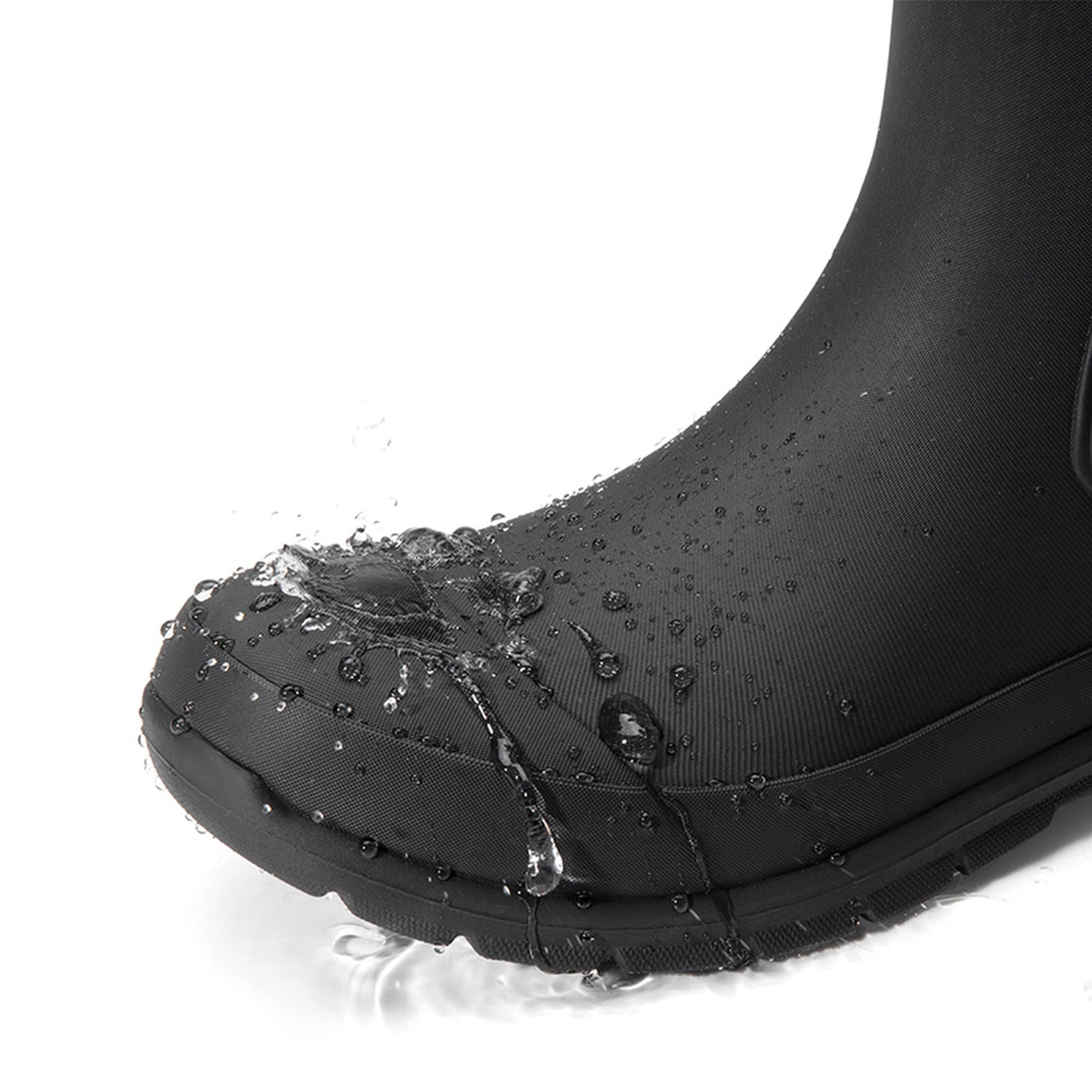 DREAM PAIRS Women's Waterproof Chelsea Rain Boots, Slip-Resistant Ankle Rubber Boots for Outdoor Wear