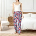 thumbnail image 5 of Uemuo Daisies Flowers Pattern Women's Wide Leg Palazzo Lounge Pants with Pockets Light Weight Loose Comfy Casual Pajama Pants-X-Large, 5 of 9
