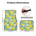 thumbnail image 4 of Daiia Lemons Chamomile Flowers And Leaves Printed Car Floor Mats Set of 4, Durable Non Slip Auto Floor Carpet, Car Interior Carpets Proof Foot Pads Anti-Slip Cushion Automoetive Accessories, 4 of 6