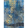 thumbnail image 2 of Haynes, Smith 14x18 Gold Ornate Wood Framed with Double Matting Museum Art Print Titled - Ornate Azul A2, 2 of 4