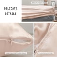 thumbnail image 5 of PROMEED 100% Pure Mulberry Silk Sheets 4pcs Set - Luxury Silk Bed Sheet Set Queen Size - Cooling Bed Set with Fitted Sheet, Flat Sheet and Pillowcases (Champagne, Queen), 5 of 6