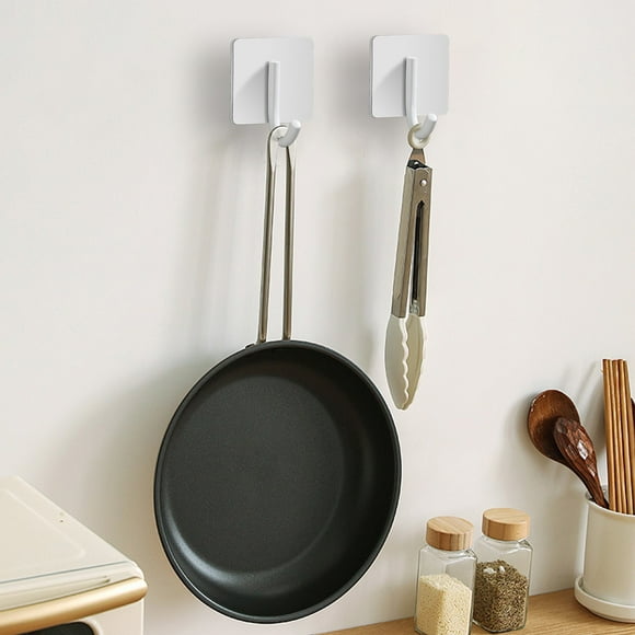 Nsxcdh Crochet à Vêtements Acier Inoxydable Noir Blanc Argent 2.2x1.8x1.4 Po Antirouille Fixation Murale pour Salle de Bain Cuisine Porte-Serviettes Maison