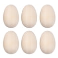 thumbnail image 5 of Naierhg 6Pcs Wooden Simulated Egg Creative DIY Graffiti Painted Wooden Easter Eggs for Holiday Home Decoration M, 5 of 8