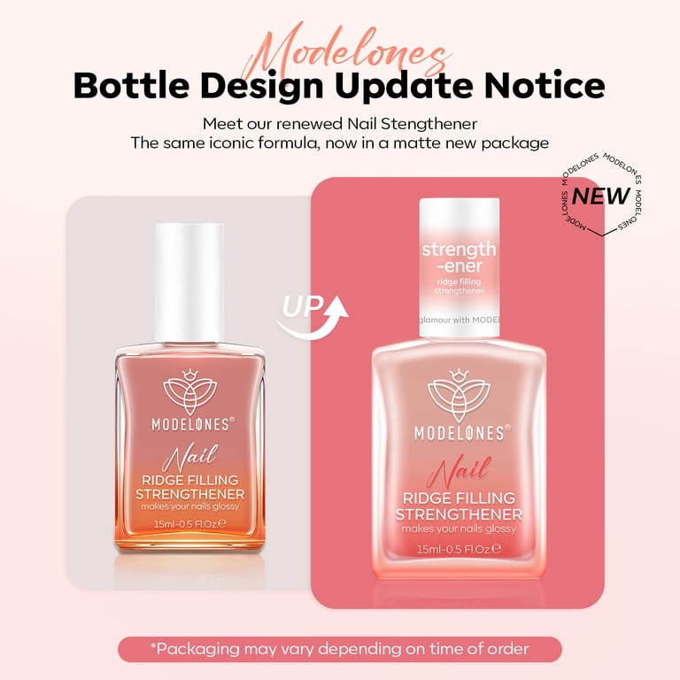 Modelones Nail Strengthener Ridge Filler, Nude Pink photo 7