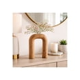 thumbnail image 4 of Arch Vase for Living Room Decor - Mango Wood Flower Vase for Home, Bedroom and Office Table Display - Horshoe Shaped Accent for Kitchen Counter, Mantel, and Console Centerpiece - 11", Brown, 4 of 15