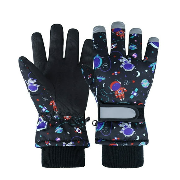 Water Proof Gloves Toddler Gloves Girl Gloves for Kids Head Gloves Kids Medium Winter Gloves for Kids Kids Winter For Boys And Girls Thermal Insulated Five Finger Design For Outdoor Play Skiing Cold