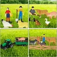 thumbnail image 3 of Farm Toys Playset Plastic Animals Figurines, Fence Farm and Farm Tractor Playset Farm Figures Farmer Vehicle Toy Learning Educational Toy Playset Boys Girls Aged 12 +, 3 of 7