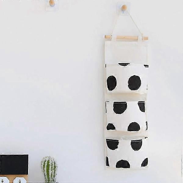 Hanging Storage for Children's Room with 4 Pockets, Wall Door Cutlery Bag Hanging
