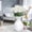 White, variant on Aodebiao Artificial Dandelion Plants, Plastic Flowers Shrubs Bushes Fake Grass Wedding Indoor Outdoor Home Garden Verandah Centerpieces Arrangements Party Decoration Planting Filler