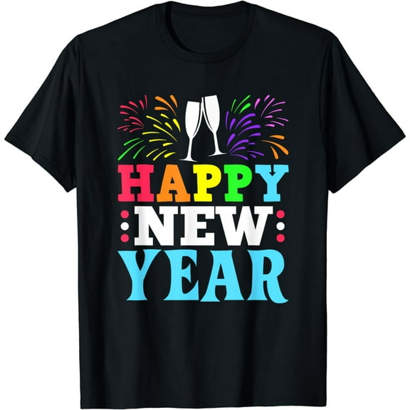 HAPPY NEW YEAR Shirt 2024 NYE Shirt Men Women Kids T-Shirt
