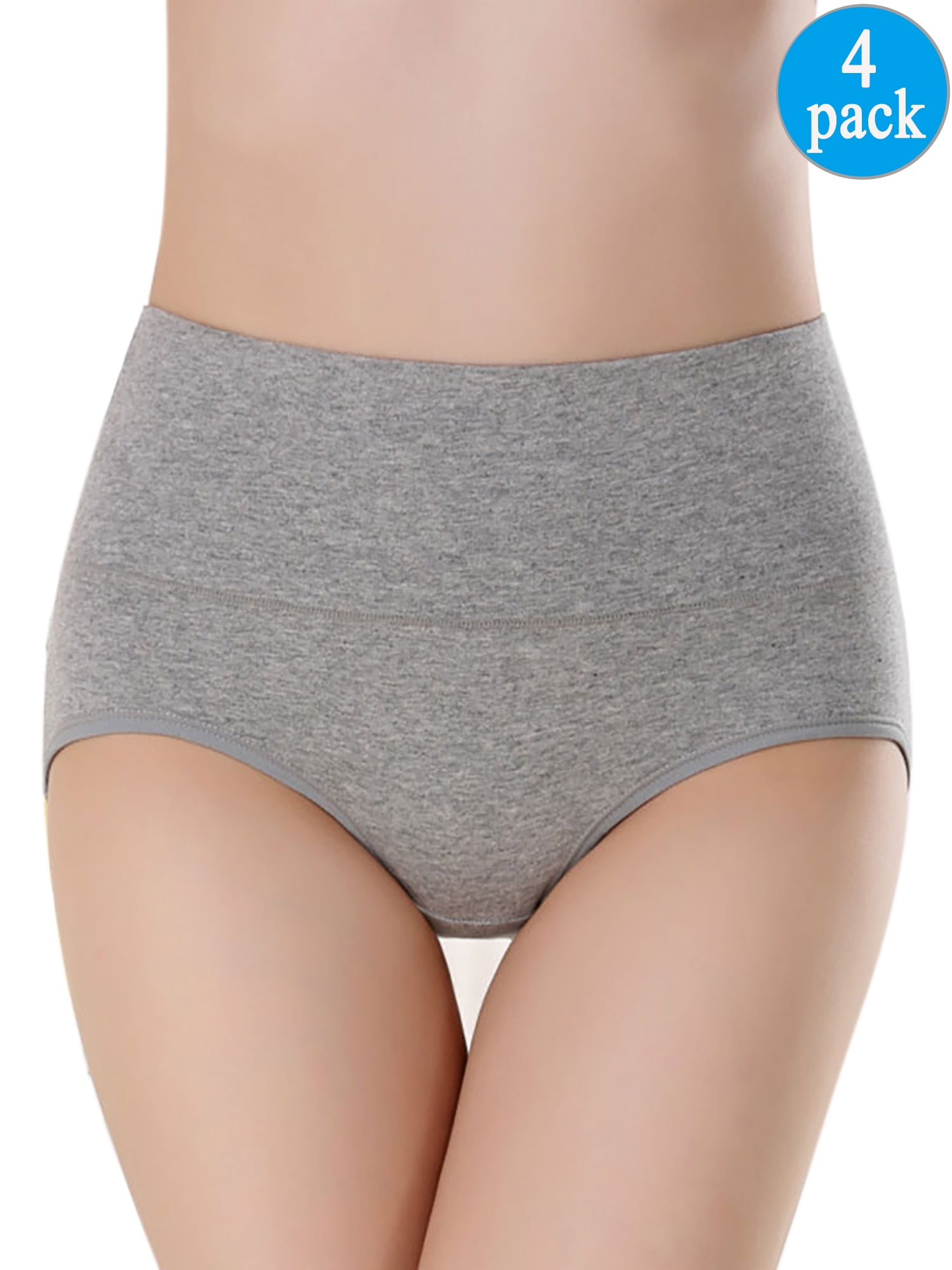 YaShaer Underwear Women High Waist Briefs Cotton Bamboo Modal Panties C Section