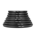 thumbnail image 1 of 8 PCS Metal Step Up Rings Universal Lens Filter Adapter Set 49‑52‑55‑58‑62‑67‑72‑77‑82mm, 1 of 4