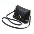 thumbnail image 3 of Women ‘S New Wild Front Zipper Punching Crossbody Messenger Shoulder Bag, 3 of 5