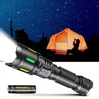 Observer Tools 1000 Lumen LED Rechargeable Flashlight - Power Bank, Dual  Power, Magnet, Zoom, Waterproof, Tactical, Professional-Grade Quality -  Walmart.com