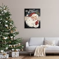 thumbnail image 2 of Be Jolly By Golly Vintage Christmas Santa Holiday Graphic Art Gallery Wrapped Canvas Print Wall Art, 2 of 7