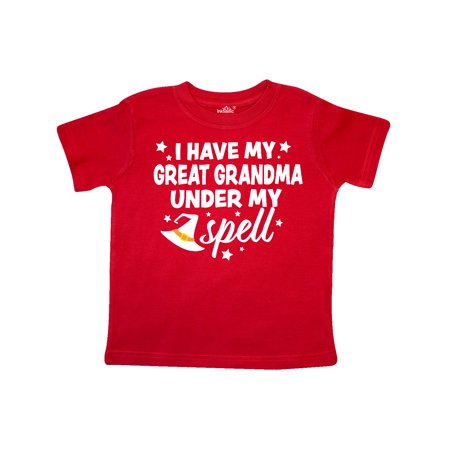 

Inktastic I Have My Great Grandma Under My Spell with Cute Witch Hat Gift Toddler Boy or Toddler Girl T-Shirt