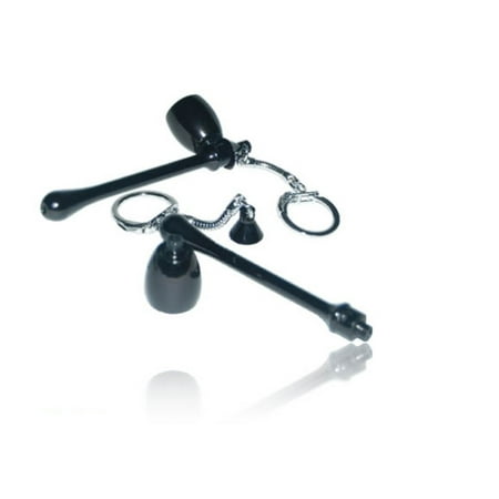 Metal Pipe Mushroom Keychain Key Chain Portable Mini Tobacco Cigarette To Smoking Pipe Tobacco Pipe (Black)