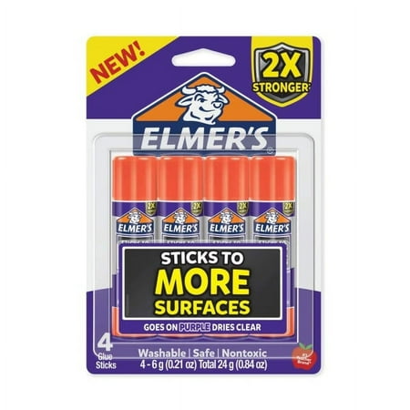 UPC: 0026000183055 | Elmer s Extra Strength Glue Sticks 4/Pkg-.21oz Each