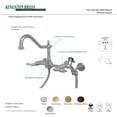 thumbnail image 2 of Kingston Brass KS1241ALBS 8 in. Center Wall Mount Kitchen Faucet With Wall Mounted Side Sprayer, 2 of 2