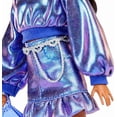 Blue Style Box Barbie Deluxe Style Fashion Doll #7 in Metallic Blue Top and Skirt Toy ...