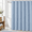 Fogblue-72"W x 84"L (Pack of 1), variant on 72x78 Long Shower Curtain Ombre Lavender 3d Embossed Half Bath