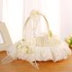 thumbnail image 5 of Cateissary Boda rosa flor niña cesta encaje flor Bowknot boda compromiso ceremonia fiesta caramelo novia cesta Kits de decoración para fiestas, 5 of 6