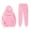 Pink, variant on Stylish Girls Outfits Set for Casual Winter Wear Featuring Printed Hooded Sweatshirt Ensemble Ideal for Ages 1 to 9 with Easy Care Instructions
