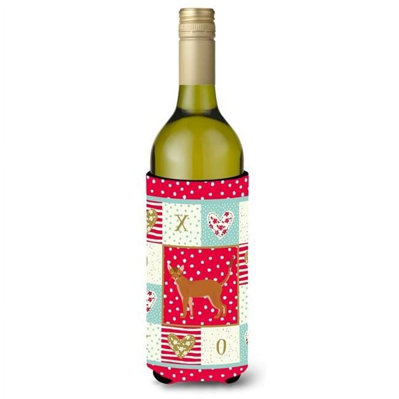 24 oz Red Abyssinian Cat Love Wine Bottle Hugger