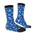 thumbnail image 2 of Goofa Airplanes in the Sky Printed Men's Crew Socks, Soft Durable Breathable Moisture-Wicking with Odor Control Cotton socks, 2 of 9